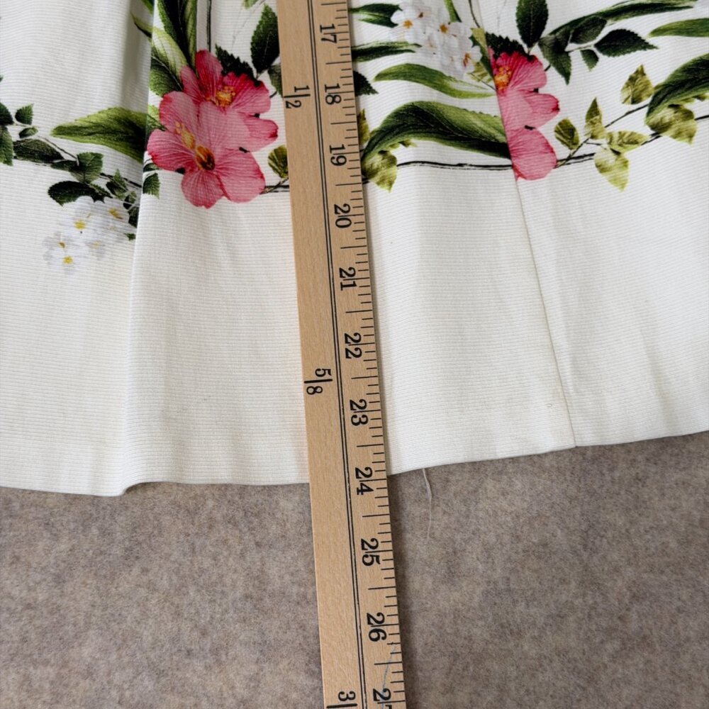 Talbots Floral Pleated A-Line Skirt Size 8 Garden Party Spring - Picture 7 of 13